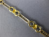 ESTATE 1.26CT DIAMOND 14KT WHITE & YELLOW GOLD 3D CHANNEL TENNIS BRACELET #16619