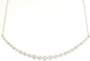 2.0CT DIAMOND 14KT WHITE GOLD 3D ROUND CLASSIC GRADUATING V SHAPE LOVE NECKLACE