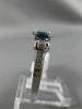 ESTATE WIDE 1.75CT DIAMOND & SAPPHIRE 18K WHITE GOLD 3D WEDDING ANNIVERSARY RING