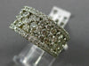 ESTATE WIDE 2.80CT DIAMOND 14K WHITE GOLD ETOILE WEDDING ANNIVERSARY RING #21820