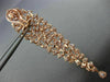 ESTATE EXTRA LARGE 18.98CT PINK DIAMOND 18KT ROSE GOLD CLUSTER HANGING EARRINGS