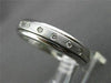 ESTATE WIDE .40CT DIAMOND 14K WHITE GOLD ROTATING ETOILE ANNIVERSARY RING #14350