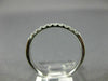 ESTATE .20CT DIAMOND 14K WHITE GOLD 3D ROUND NINE STONE WEDDING ANNIVERSARY RING