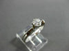 ESTATE .50CT ROUND DIAMOND 18KT WHITE GOLD 3D SOLITAIRE ENGAGEMENT RING #22942