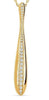 ESTATE .85CT ROUND DIAMOND 18K YELLOW GOLD 3D CLASSIC ELONGATED BAR LOVE PENDANT