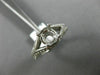 ESTATE .45CT DIAMOND 14KT WHITE GOLD V SHAPE CLASSIC SEMI MOUNT ENGAGEMENT RING