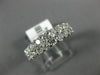 ESTATE 1.50CT DIAMOND 14K WHITE GOLD 3D 5mm ROUND 2 ROW WEDDING ANNIVERSARY RING