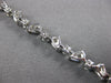 ESTATE 3.84CT DIAMOND 14K WHITE GOLD 3D ROUND CLASSIC MULTI LEAF TENNIS BRACELET