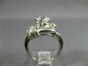 ANTIQUE WIDE 1.59CT DIAMOND PLATINUM 3D ROUND & BAGUETTE ENGAGEMENT RING #26657