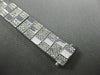 ESTATE WIDE & LONG 4.36CT DIAMOND 18KT WHITE GOLD 3D MULTI ROW UNISEX BRACELET