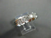 ESTATE WIDE .40CT DIAMOND 5 STONE 14KT WHITE GOLD MENS ANNIVERSARY RING #4047