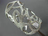 ESTATE EXTRA LARGE .79CT DIAMOND 18KT WHITE GOLD OPEN WEB LEAF FULL FINGER RING