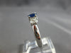 1.16CT DIAMOND & AAA SAPPHIRE 18KT WHITE GOLD ROUND LUCIDA ENGAGEMENT RING 28168