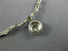ESTATE .82CT DIAMOND 14KT WHITE GOLD CLASSIC SOLITAIRE BEZEL DROP NECKLACE #204