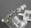 ESTATE 2.39CT ROUND DIAMOND 14KT WHITE GOLD SHARED PRONG ETERNITY RING 3mm WIDE