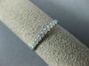 ESTATE .20CT DIAMOND 14K WHITE GOLD 3D ROUND NINE STONE WEDDING ANNIVERSARY RING