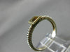 ESTATE .50CT AAA CITRINE 925 SILVER & 14KT GOLD 3D SQUARE SOLITAIRE RING #22033