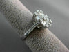ESTATE 1.36CT ROUND & BAGUETTE DIAMOND 18KT WHITE GOLD FRIENDSHIP PROMISE RING