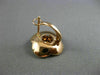 ESTATE .90CT WHITE & BLACK DIAMOND 14KT ROSE & BLACK GOLD CLIP ON STUD EARRINGS