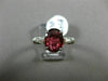 LARGE 2.69CT BAGUETTE DIAMOND & OVAL SPINEL TOURMALINE PLATINUM ENGAGEMENT RING