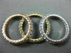 ESTATE WIDE 2.7CT DIAMOND 14K TRI COLOR GOLD ETERNITY STACKABLE ANNIVERSARY RING