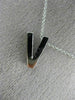 .45CT ROUND DIAMOND 14KT WHITE GOLD CLASSIC "K" INITIAL FLOATING PENDANT #18299