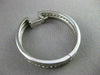 ESTATE WIDE .50CT DIAMOND HOOPS 14KT WHITE GOLD EARRINGS F/G VVS BEAUTIFUL #1439