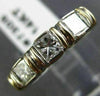 ESTATE .75CT PRINCESS DIAMOND 14KT TWO TONE GOLD WEDDING ANNIVERSARY RING #7305