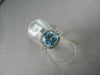 ESTATE WIDE SQUARE AAA BLUE TOPAZ & DIAMOND 4.39CTW 14KT WHITE GOLD RING