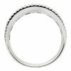 ESTATE WIDE 1.39CT DIAMOND 18KT WHITE GOLD 3D MULTI ROW CHANNEL ANNIVERSARY RING