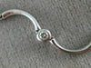 ANTIQUE .88CT DIAMOND 14KT WHITE GOLD BEZEL BY THE YARD STATION NECKLACE #15033