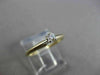 ESTATE .10CT DIAMOND 14KT TWO TONE GOLD CLASSIC SOLITAIRE FRIENDSHIP RING #23780
