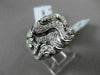ESTATE WIDE 1.20CT DIAMOND 18KT BLACK & WHITE GOLD 3D FILIGREE COCKTAIL FUN RING