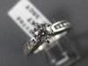 ESTATE WIDE .91CT ROUND DIAMOND 14KT WHITE GOLD SOLITAIRE ENGAGEMENT RING #21702