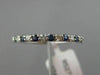 .41CT DIAMOND & AAA SAPPHIRE 14KT WHITE GOLD 3D SEMI ETERNITY ANNIVERSARY RING