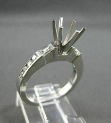 ESTATE .56CT DIAMOND 14KT WHITE GOLD BAGUETTE SEMI MOUNT ENGAGEMENT RING #3053