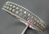 ESTATE WIDE 3.35CT DIAMOND 18KT WHITE GOLD 3D MULTI ROW FILIGREE BANGLE BRACELET