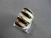 ESTATE LARGE 0.16CT DIAMOND 14KT YELLOW GOLD ONYX & MOTHER OF PEARL RING