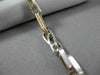 ESTATE LARGE & LONG 14KT 2TONE GOLD SOLID FANCY LINK ITALIAN MEN BRACELET #22867