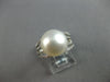 LARGE .33CT DIAMOND & AAA SOUTH SEA PEARL 18K WHITE GOLD MULTI ROW INFINITY RING