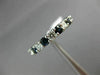 ESTATE 2.82CT ROUND DIAMOND & AAA SAPPHIRE 14KT WHITE GOLD ETERNITY RING #22274
