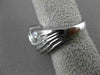 ESTATE WIDE 1.11CT DIAMOND 14KT WHITE GOLD WOVEN COCKTAIL RING F/G VVS #19396