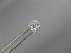 ESTATE SMALL .38CT DIAMOND 18KT WHITE GOLD ROUND CLUSTER CLASSIC STUD EARRINGS