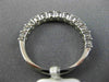 ESTATE .85CT DIAMOND 18K WHITE GOLD SEMI ETERNITY ROUND WEDDING ANNIVERSARY RING