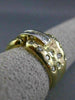 ESTATE LARGE .90CT DIAMOND 14KT 2 TONE GOLD ETOILE CHANNEL COCKTAIL RING #7287