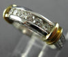 ESTATE .42CT DIAMOND 14K 2 TONE GOLD 3D FILIGREE WEDDING ANNIVERSARY RING #21533