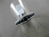 ESTATE 1.16CT DIAMOND & AAA SAPPHIRE 18K WHITE GOLD GRADUATING ANNIVERSARY RING