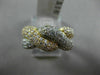 ESTATE 2.06CT ROUND DIAMOND 18KT WHITE & YELLOW GOLD 3D LOVE KNOT INFINITY RING