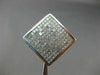 EXTRA LARGE 6.50CT ROUND & PRINCESS DIAMOND 18K WHITE GOLD SQUARE INVISIBLE RING
