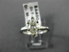 ESTATE .91CT MARQUISE & BAGUETTE DIAMOND 14KT WHITE GOLD ENGAGEMENT RING #22153